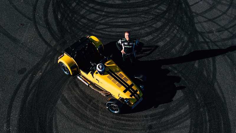 Caterham sets donut record, makes meditative video
