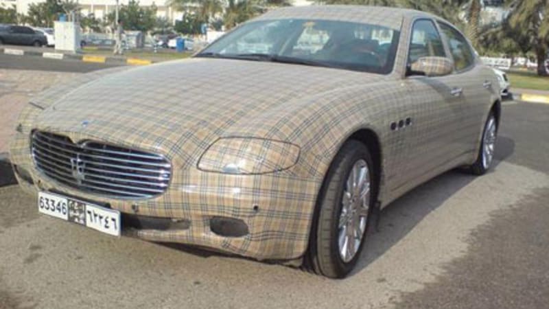 Objection! Burberry edition Maserati Quattroporte spotted in Saudi Arabia -  Autoblog