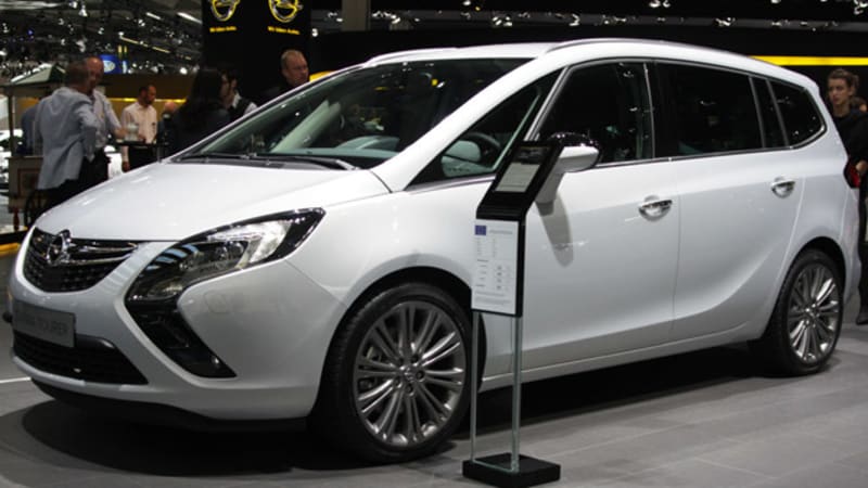 Opel Zafira seats 7, returns up to - Autoblog