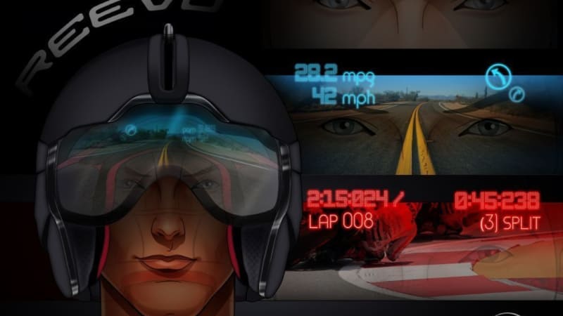 Reevu motorcycle helmet is first to feature head-up display - Autoblog