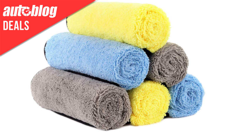 This 6-pack of microfiber towels is 36% off for the next few hours