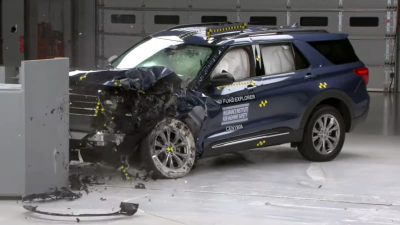  Los resultados de la prueba de choque de Ford Explorer lo retienen de Top Safety Pick