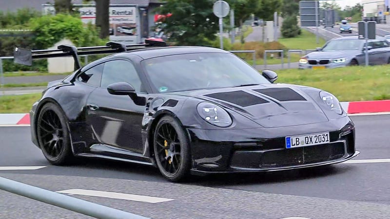 photo of Porsche 911 GT3 RS looks like a race car in new spy photos image