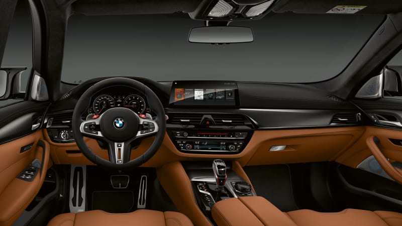 BMW M5 Competition interior gauges seats