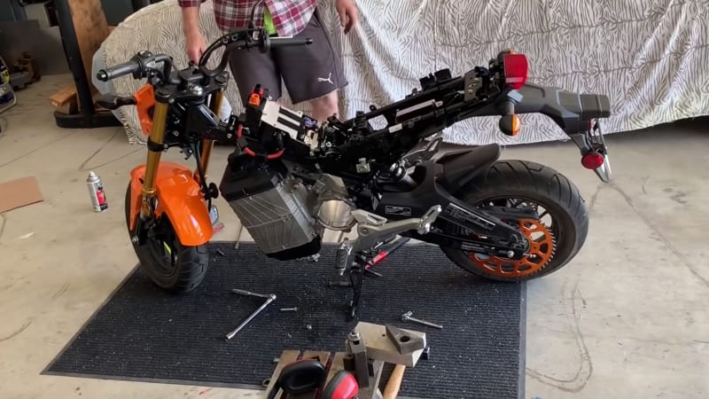 photo of 'Project Electrom' is a Honda Grom with a 50 horsepower electric motor image