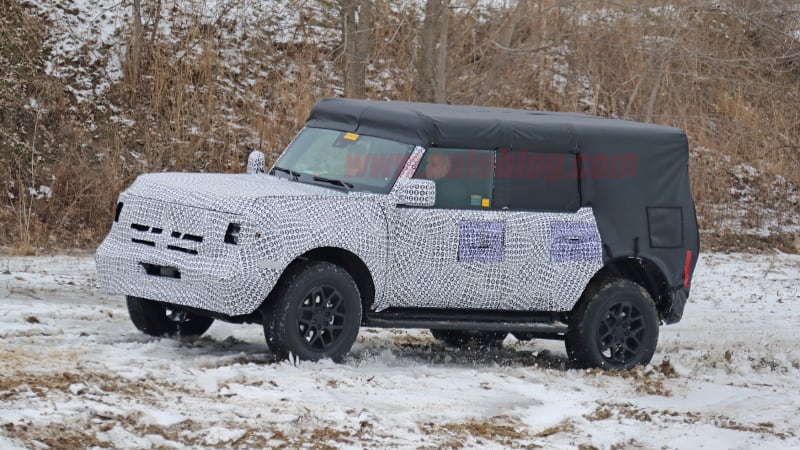 The 2021 Ford Bronco Has Been Spotted In The Wild Autoblog