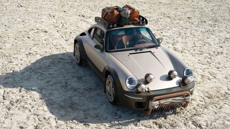 photo of The lifted RUF Rodeo Concept bathes drivers in dust and leather image