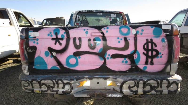 Junkyard Gem: 1995 Ford F-150 graffiti truck