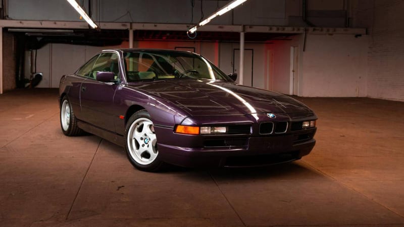  1995 BMW 850CSi es una obra maestra púrpura, manual, V12 única en su tipo - Autoblog