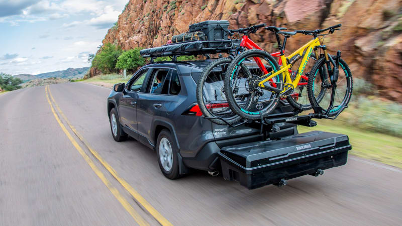 trailer hitch bike rack storage solutions