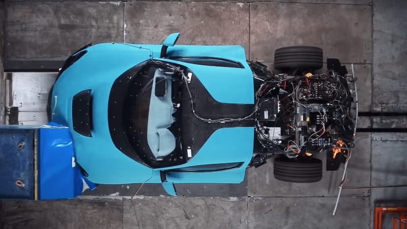 Watch the Rimac C_Two electric hypercar undergo crash testing