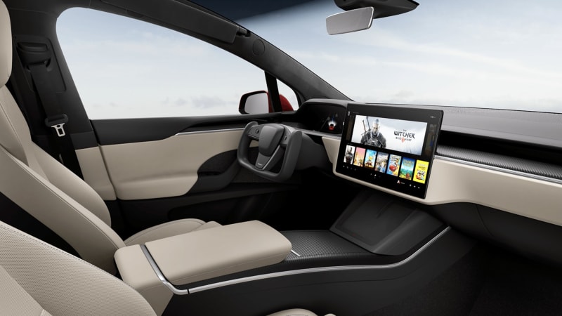 Tesla Model X Updated With New Interior, Gaining The Yoke-Style Wheel -  Autoblog