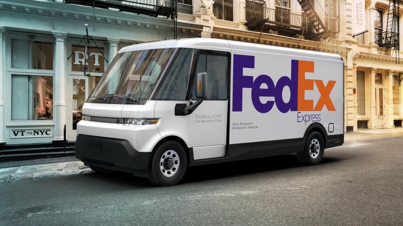 photo of FedEx delivery trucks to be all zero-emissions vehicles by 2040 image