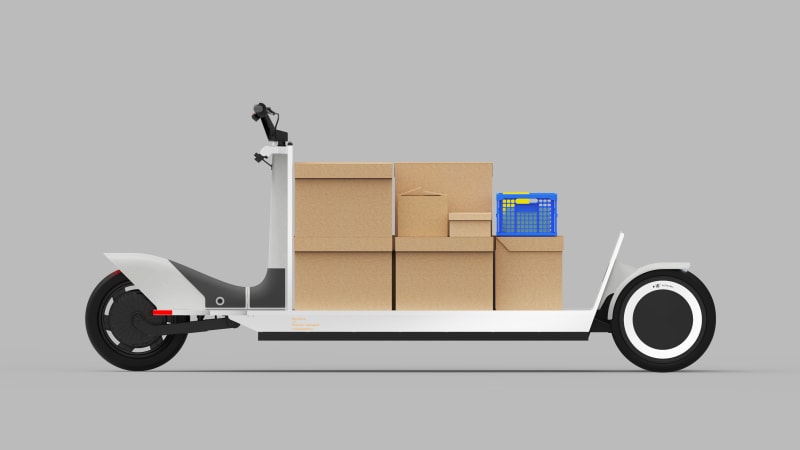 photo of Polestar's Re:Move is a 3-wheeled electric cargo scooter image