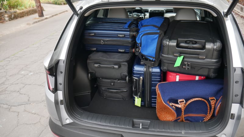 2022 Hyundai Tucson max load Honda CR-V Luggage Test: How much cargo space?