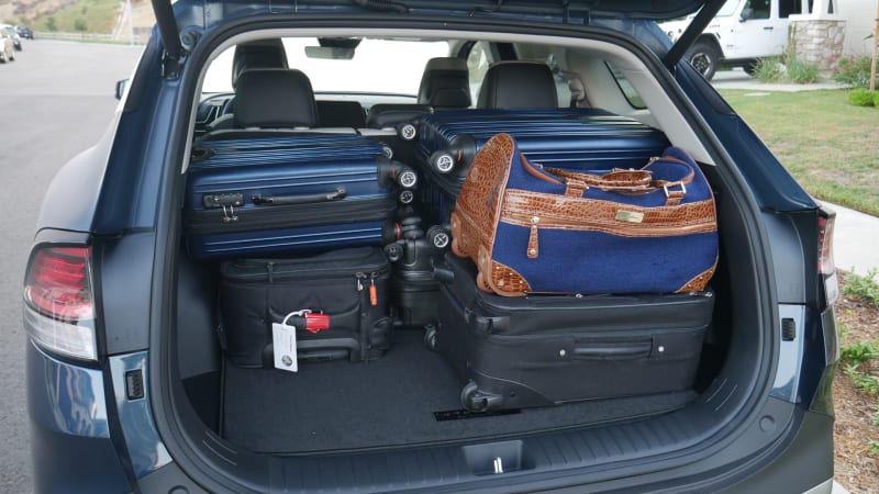 kia sportage all the bags Honda CR-V Luggage Test: How much cargo space?