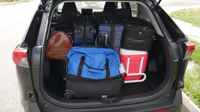RAV4 lowered floor bonus items Honda CR-V Luggage Test: How much cargo space?