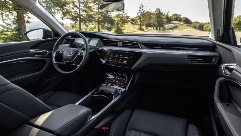 2024 Audi Q8 E Tron interior from passenger