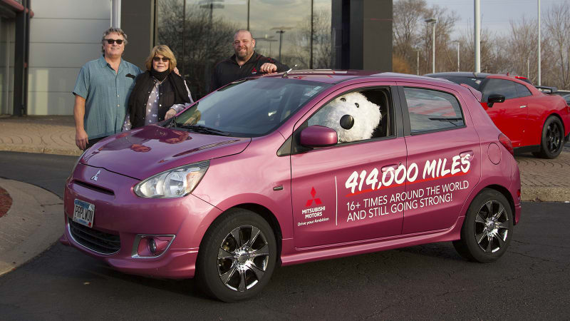 Minnesota couple puts 414k miles on a 2014 Mitsubishi Mirage