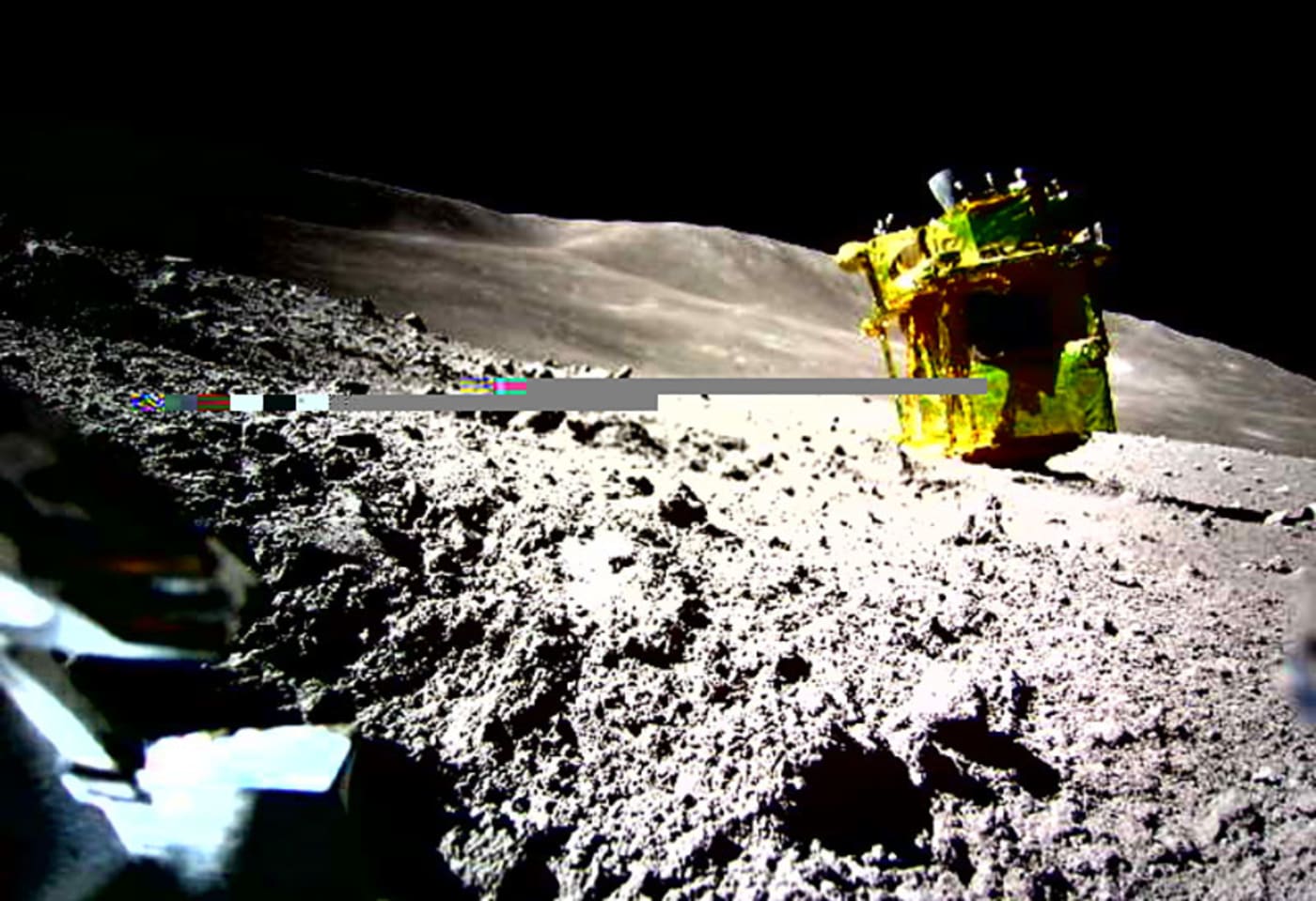 日本月球飞船SLIM倒置登陆月球