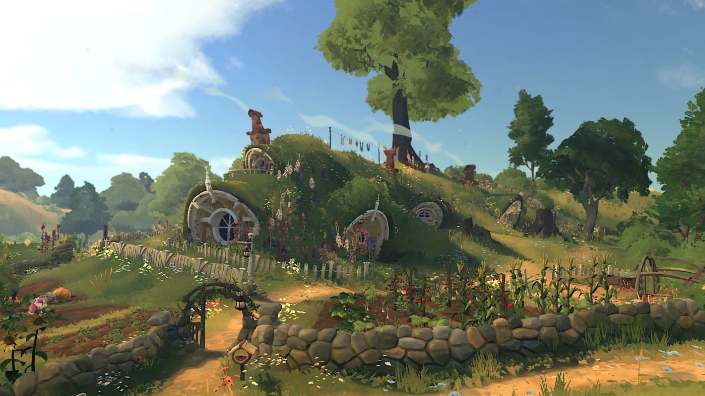 Tales of the Shire is a cozy village sim where you can’t run, but you can skip