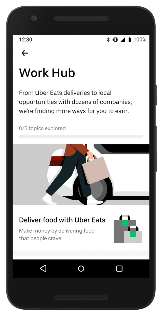 Uber built a tool to help its drivers find work at other companies