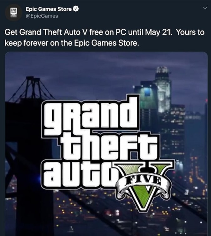 It Looks Like Gta V Is The Next Epic Games Store Giveaway Engadget