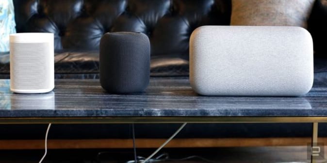 Smart speakers from Sonos, Apple and Google