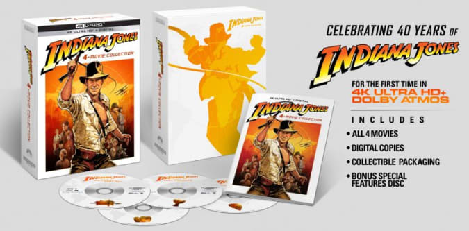 Indiana Jones 4K Blu-ray set