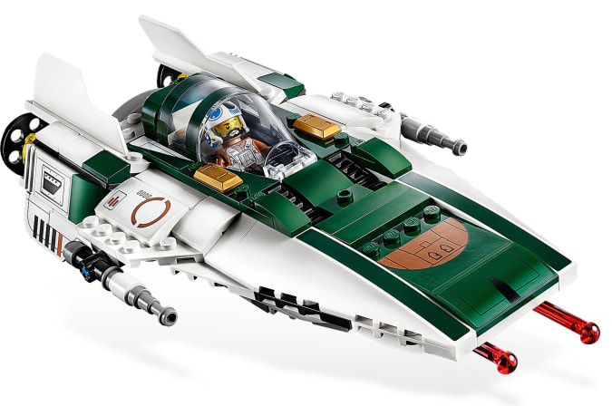 LEGO A-Wing with mini Greg Grunberg