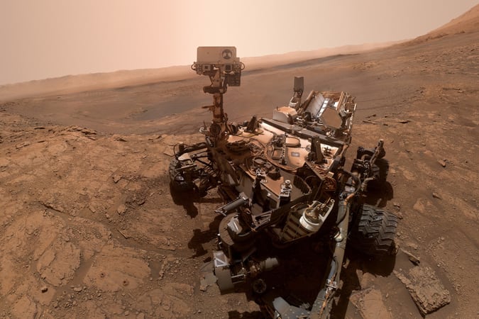 Selfie of NASA's Mars Curiosity rover from October 11, 2019