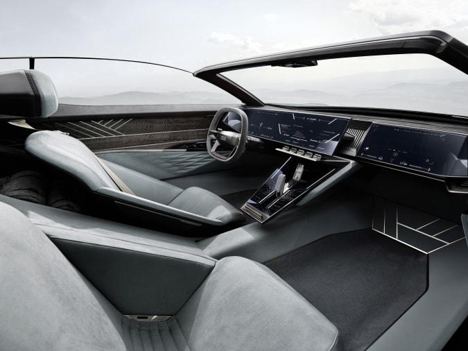 Audi's Skysphere concept EV roadster can transform into a grand tourer