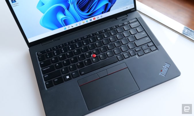As on previous ThinkPads, the X13s still features Loenovo's iconic TrackPoint nub. 