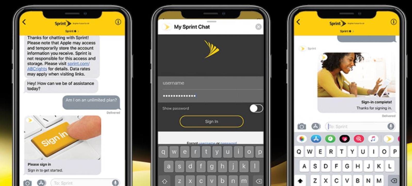 Apple Business Chat for Sprint