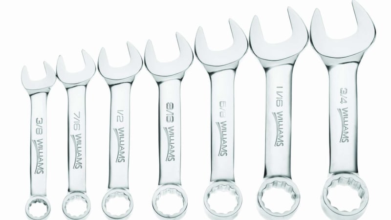 Williams Stubby Combination Wrench Set - SAE