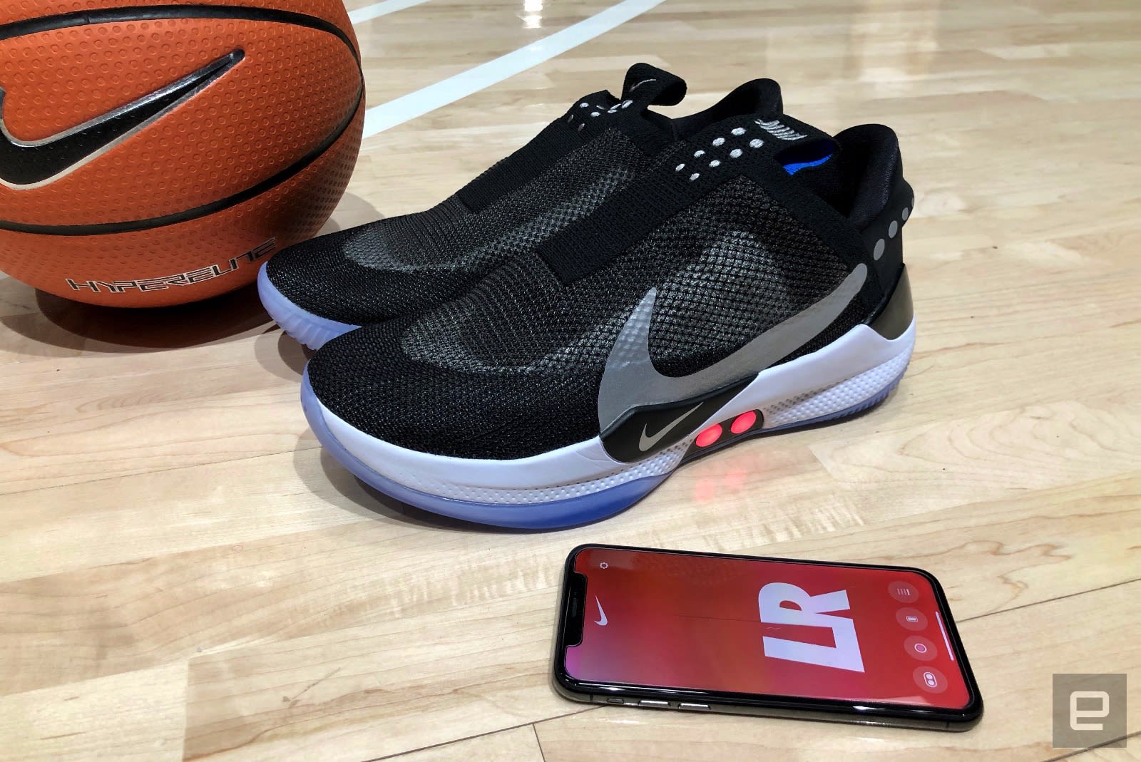 A closer look at Nike's Adapt BB autolacing basketball
