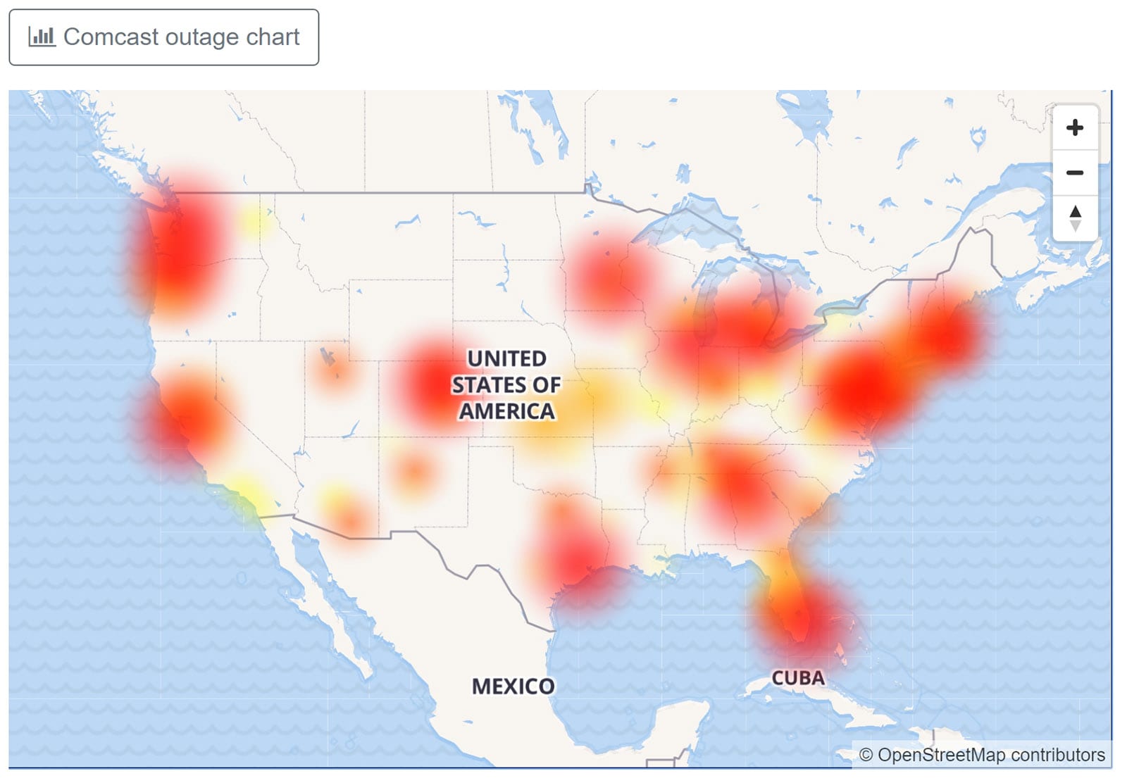 Comcast S Xfinity Suffering Nationwide Outage Engadget