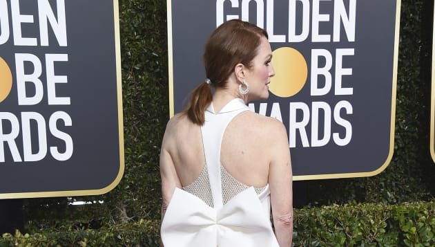 Julianne Moore arrives at the 76th annual Golden Globe Awards at the Beverly Hilton Hotel on Sunday, Jan. 6, 2019, in Beverly Hills, Calif. (Photo by Jordan Strauss/Invision/AP)