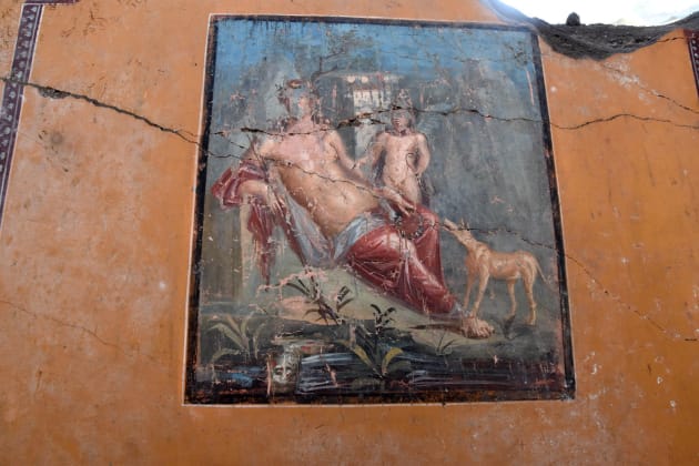 A Pompei affiora Narciso. Il ritrovamento nella stessa dimora dove è stato trovato l'affresco con Leda...