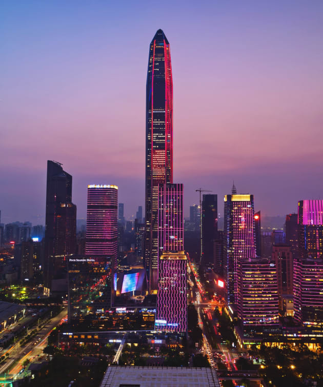 El Centro Financiero Ping An en Shenzhen, China.