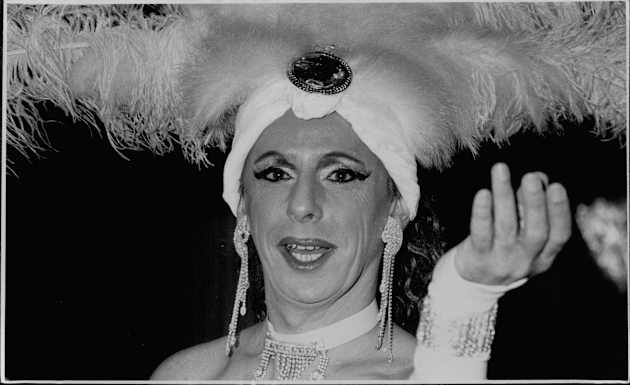 A Mardi gras reveller in 1989