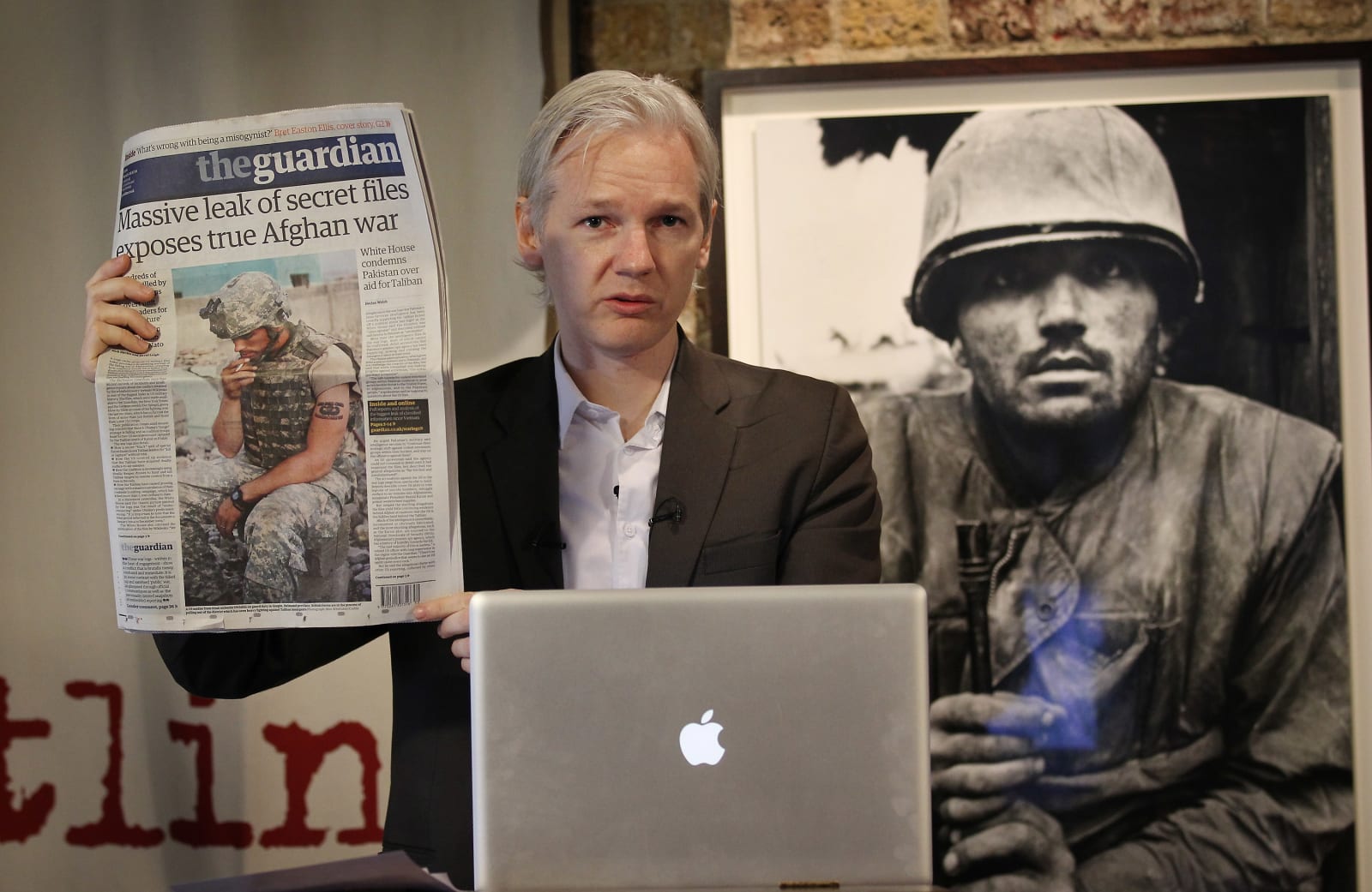 Julian Assange Hosts A Press Conference Over Afghan War Diary Leaks