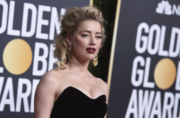Amber Heard arrives at the 76th annual Golden Globe Awards at the Beverly Hilton Hotel on Sunday, Jan. 6, 2019, in Beverly Hills, Calif. (Photo by Jordan Strauss/Invision/AP)