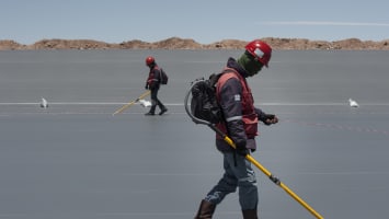 Operations At The Salar de Uyuni As Bolivia Aims To Become The World's Biggest Exporter of Lithium