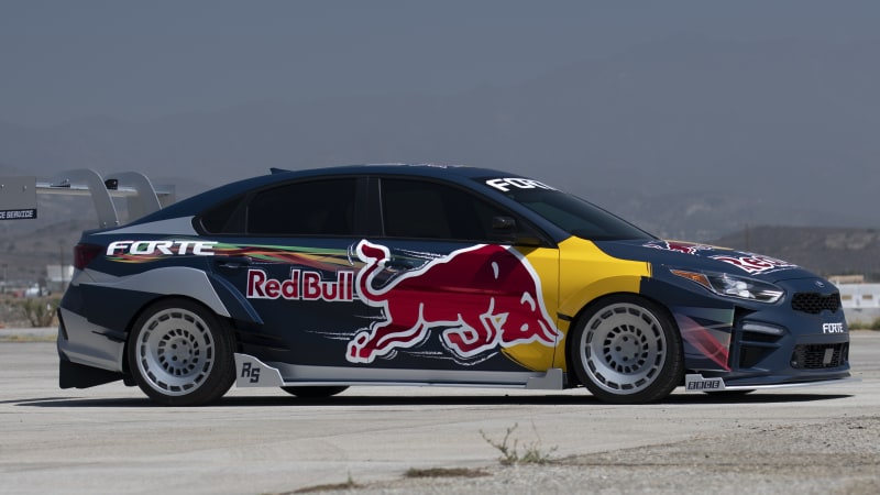 Kia Forte Red Bull Drift Car