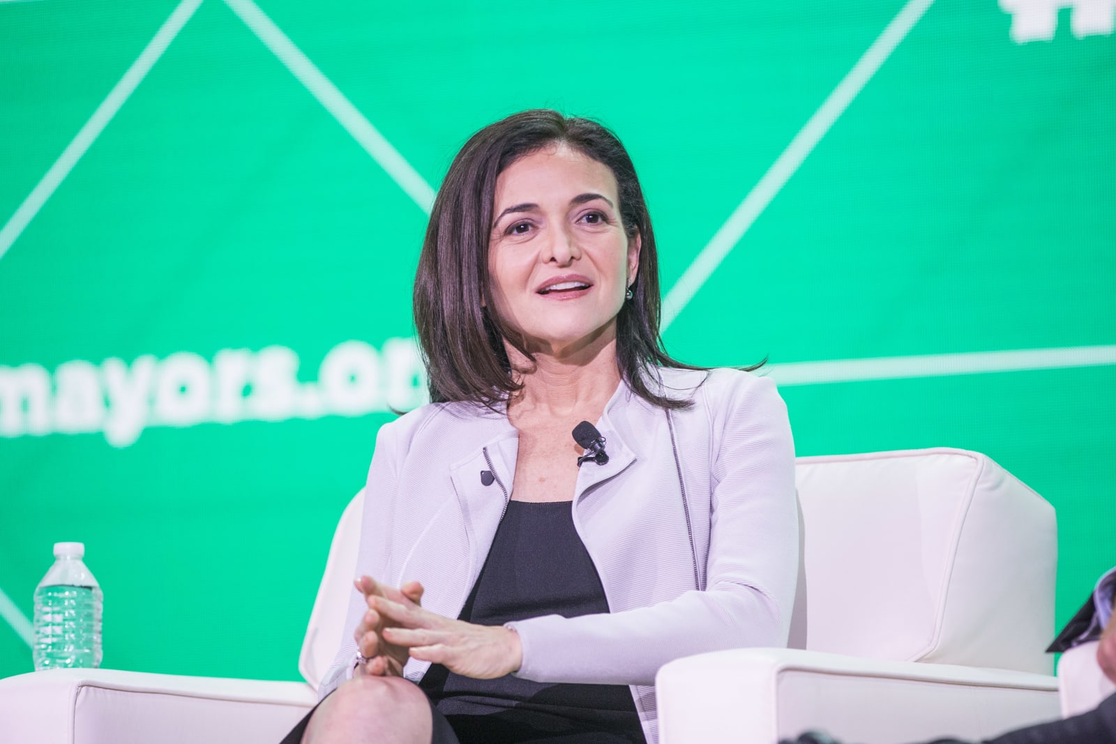 Facebook's Sheryl Sandberg Addresses The U.S. Conference Of Mayors In Boston