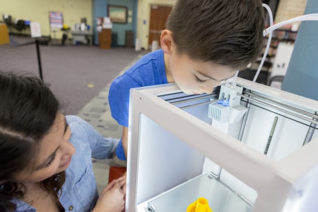 Some libraries are even equipped with 3D printers and maker spaces.