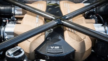 Lamborghini Aventador SVJ V12 engine