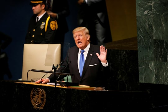 President Trump threatens to 'totally destroy North Korea' in address to United Nations