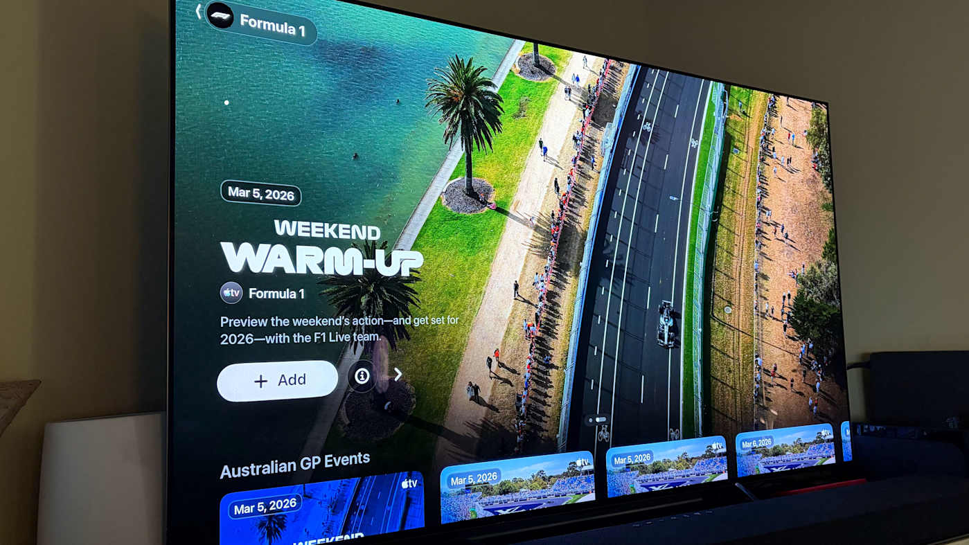 There's a dedicated channel for Formula 1 in the Apple TV app now